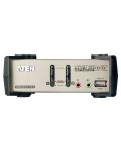 ATEN CS1732B 2-Poorts PS/2-USB VGA/Geluid KVMP&trade; Schakelaar met OSD