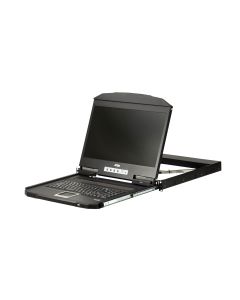 ATEN CL3100 1U Ultra Korte Diepte Enkelvoudige Rail Breedbeeld LCD-console (USB / VGA)