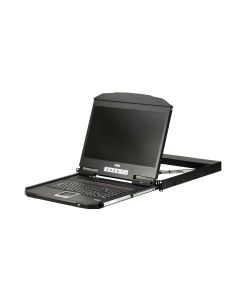 ATEN CL3700 1U Ultra Korte Diepte Enkelvoudige Rail Breedbeeld LCD-console (USB / HDMI)