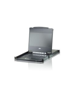 ATEN CL6708MW Enkelvoudige Rail 8-Poorts DVI FHD LCD KVM Schakelaar